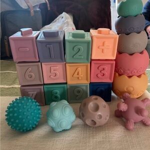 Colorful Building Blocks and Balls Set for Kids